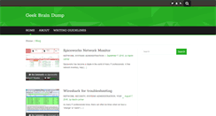 Desktop Screenshot of geekbraindump.com