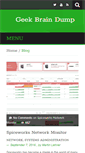 Mobile Screenshot of geekbraindump.com
