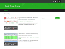 Tablet Screenshot of geekbraindump.com